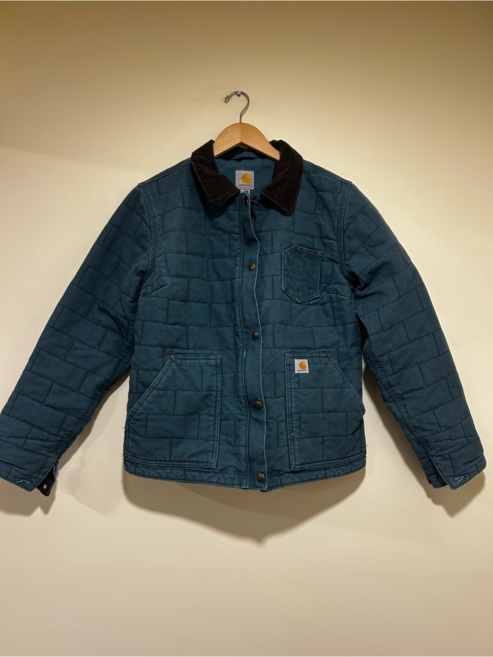 Carhartt Womens Newhope Sandstone Jacket in Blue Size Medium